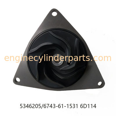 Excavator Parts Water Pump 6743-61-1531 5346205 For Komatsu 6D114